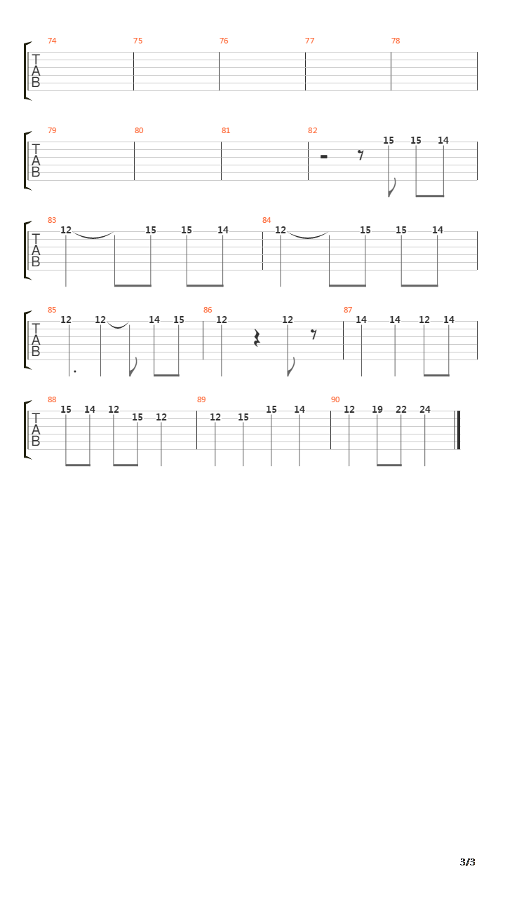 Vollmond吉他谱