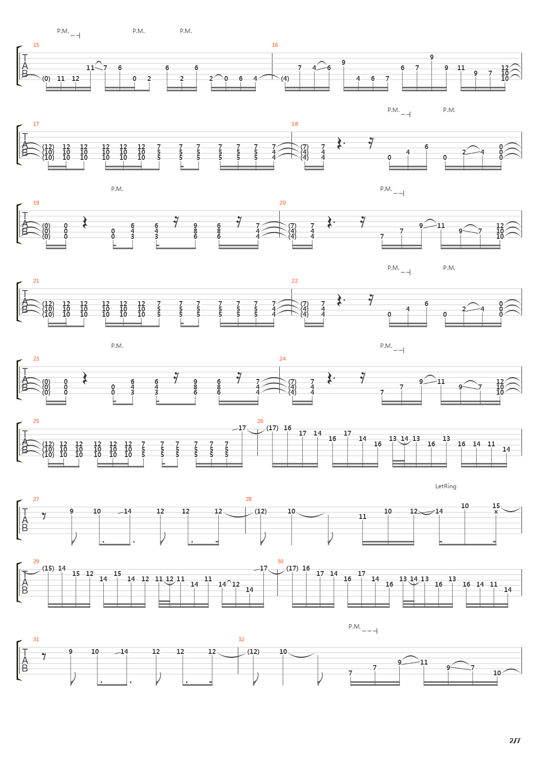 Automaton吉他谱