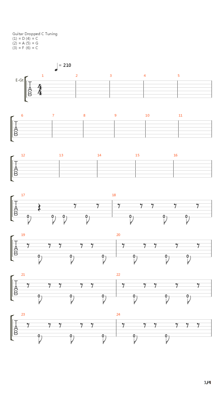 Begin吉他谱