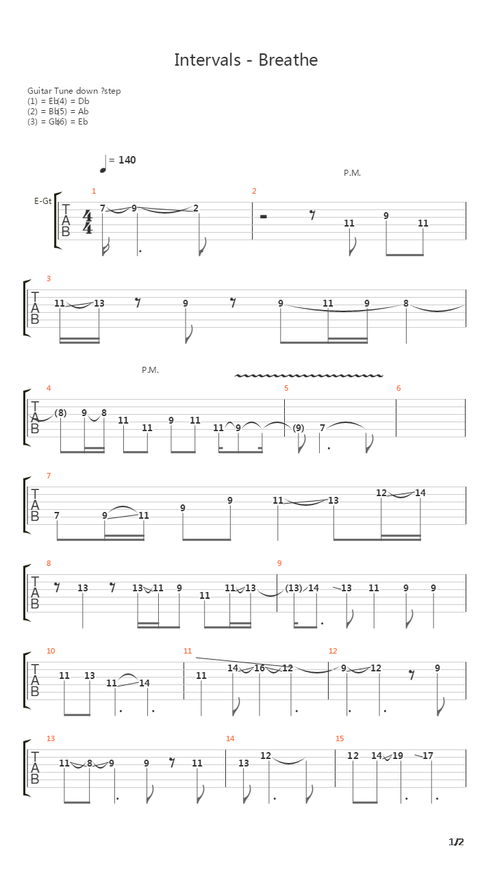 Breathe吉他谱