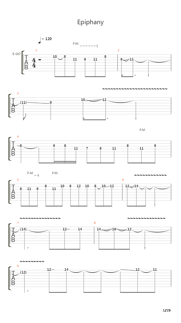 Epiphany吉他谱