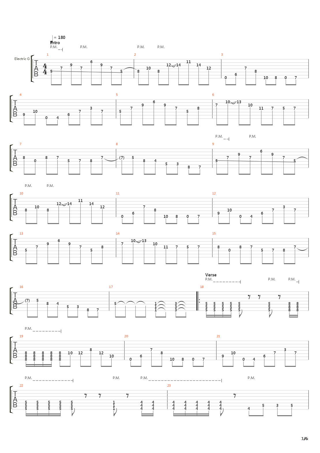 The Escape吉他谱