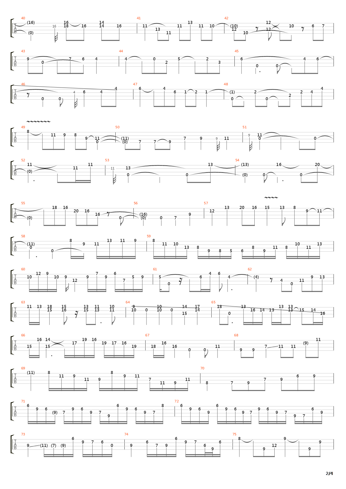 Continuum吉他谱