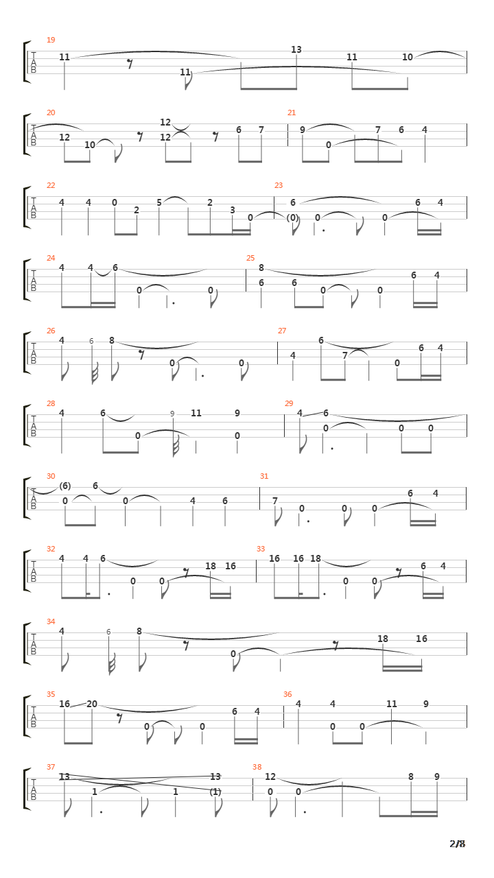 Continuum吉他谱