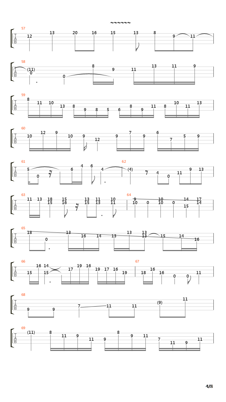 Continuum吉他谱