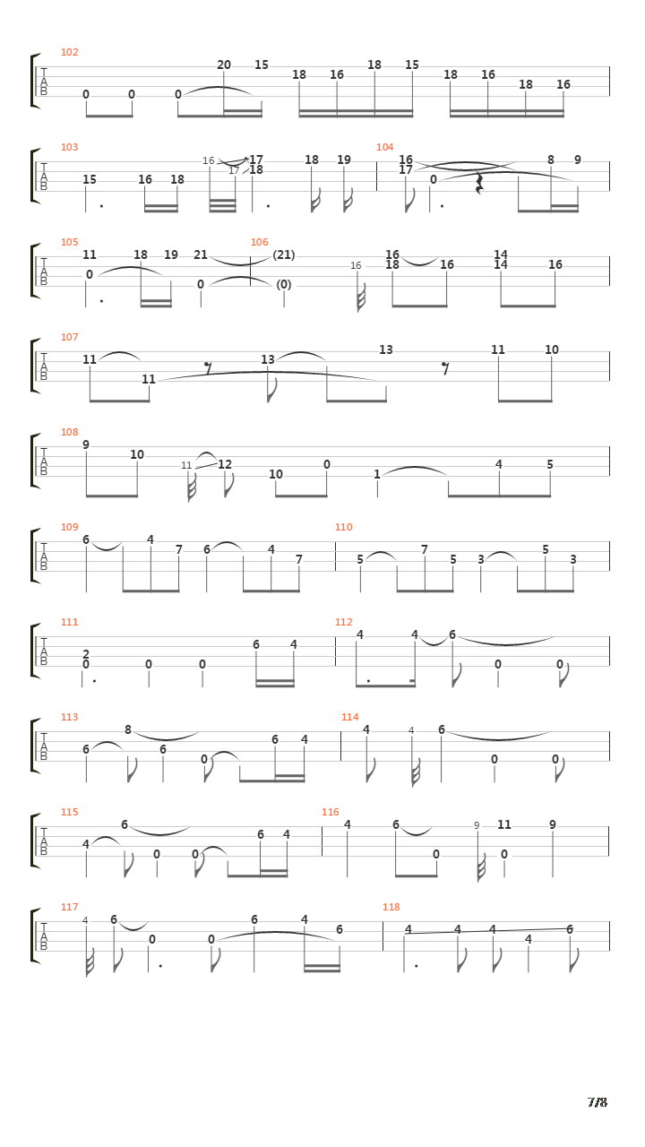 Continuum吉他谱