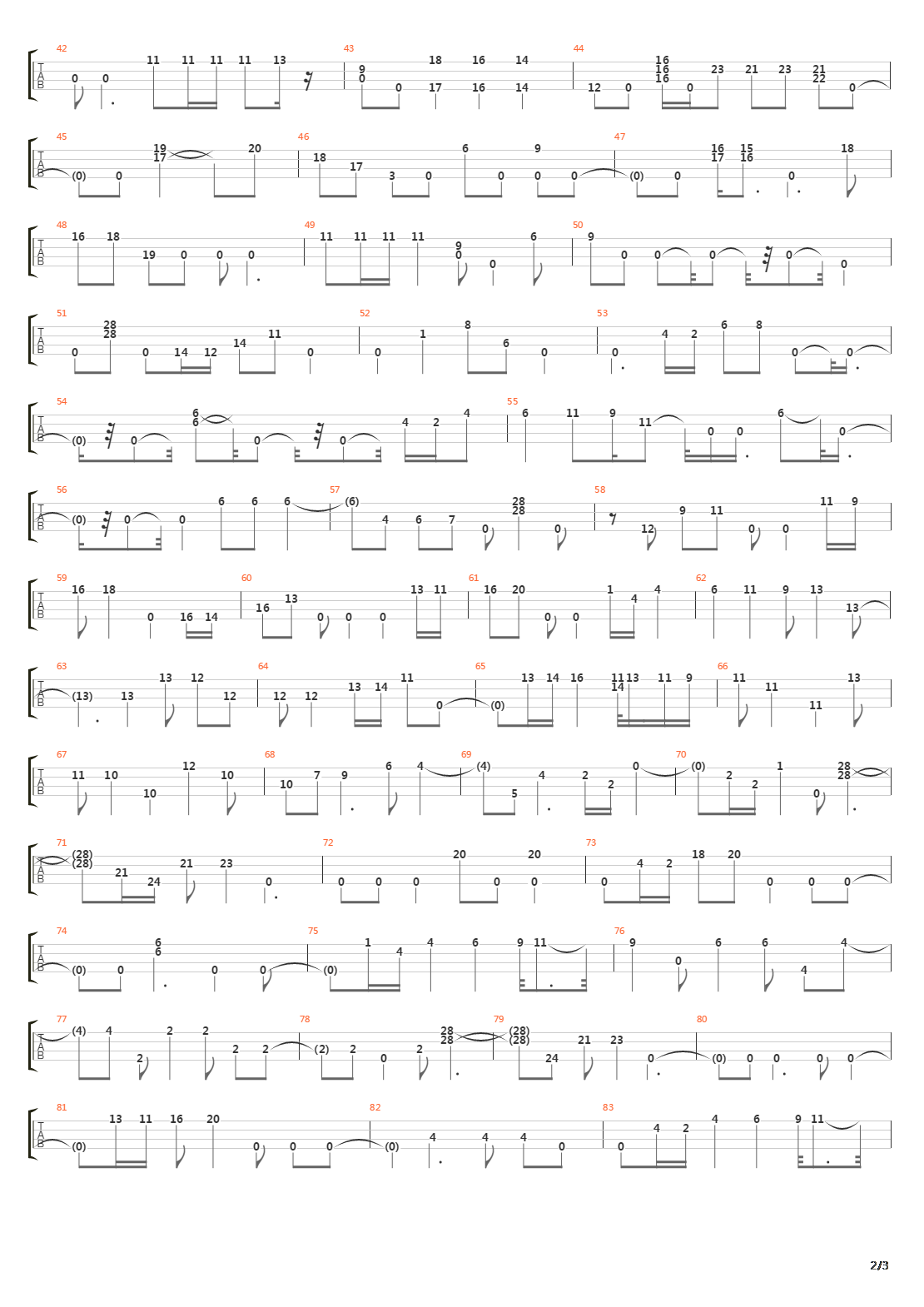 Continuum吉他谱