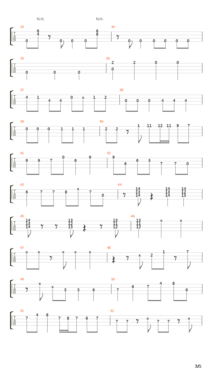 Jam吉他谱