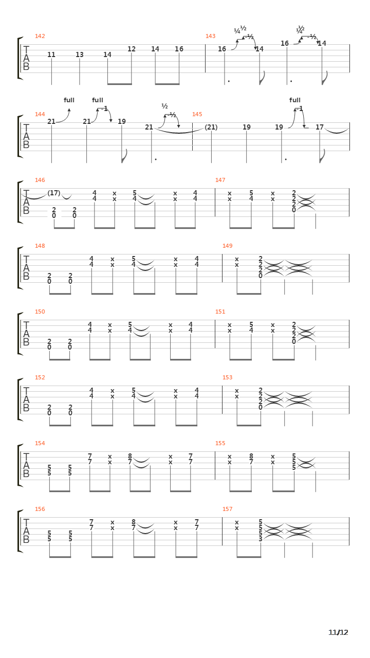 Escape吉他谱