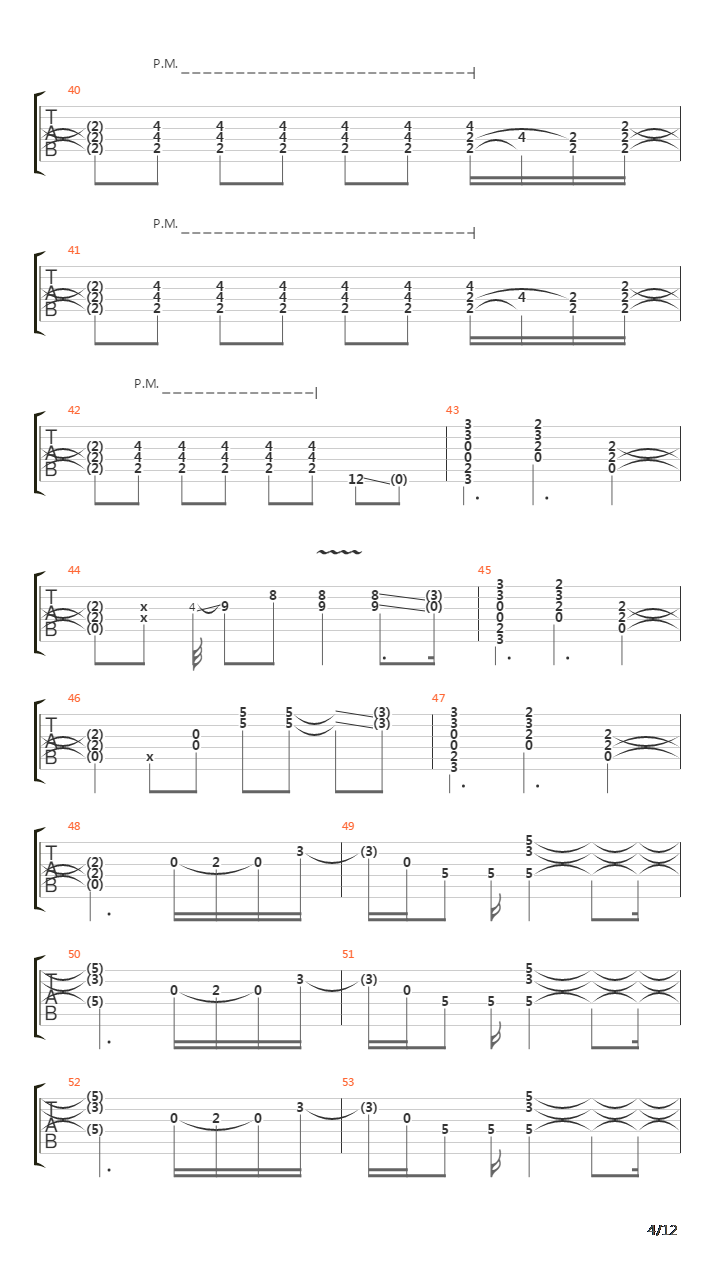 Escape吉他谱