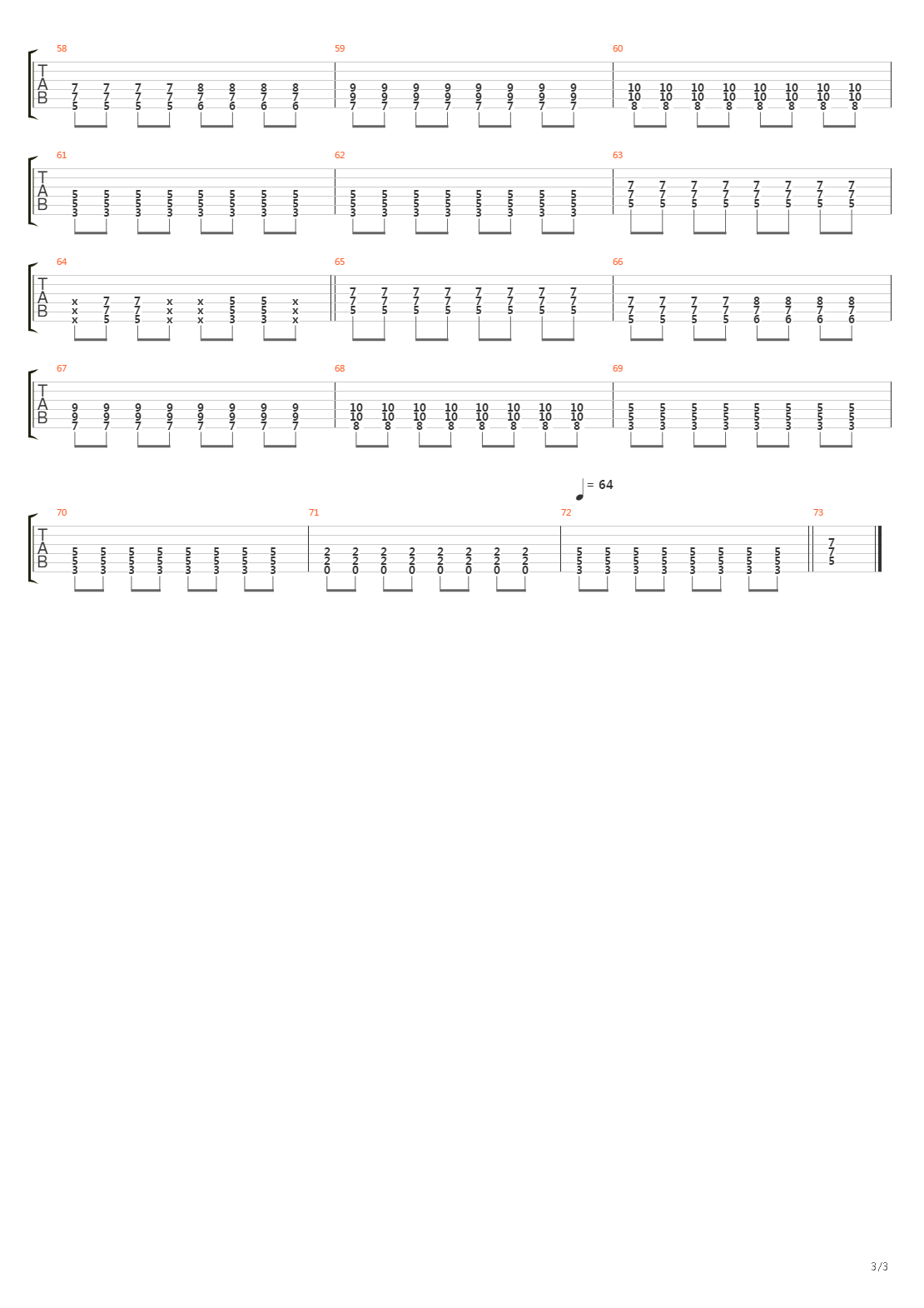 Shelf吉他谱