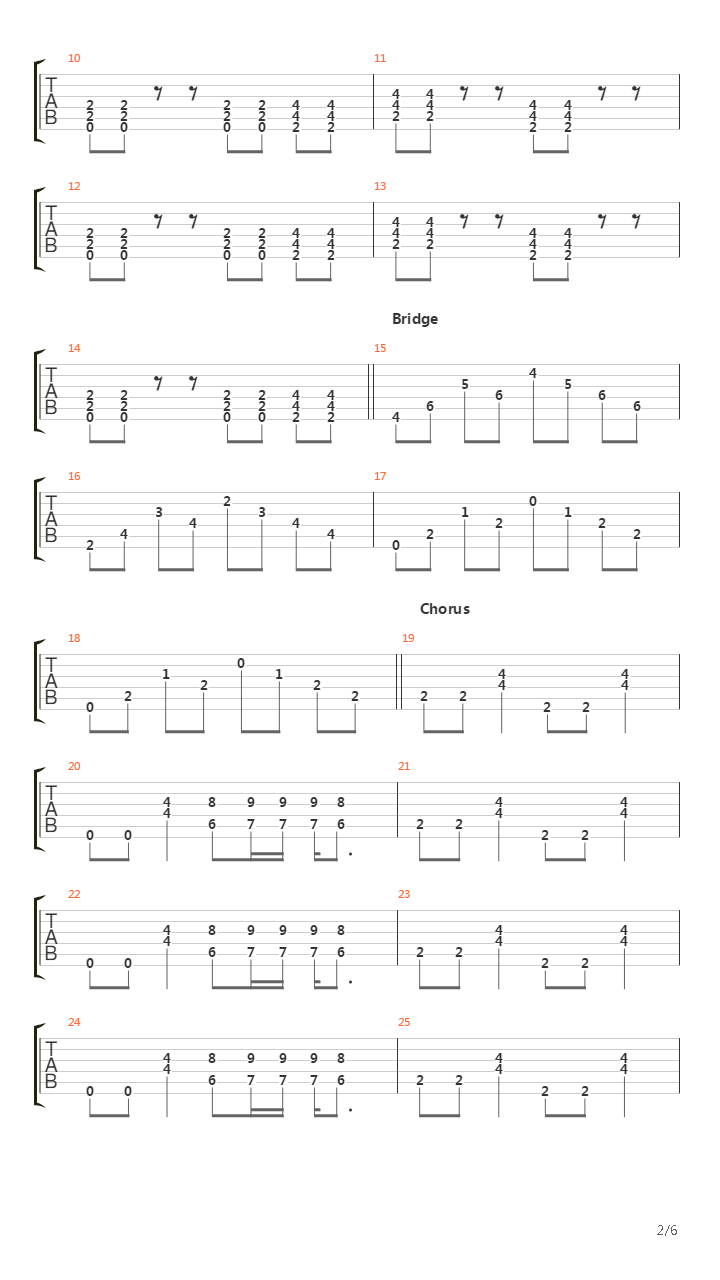 Year 3000吉他谱