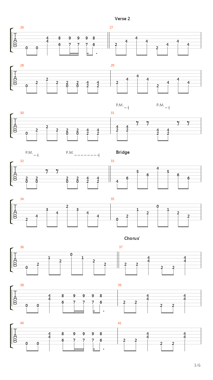 Year 3000吉他谱