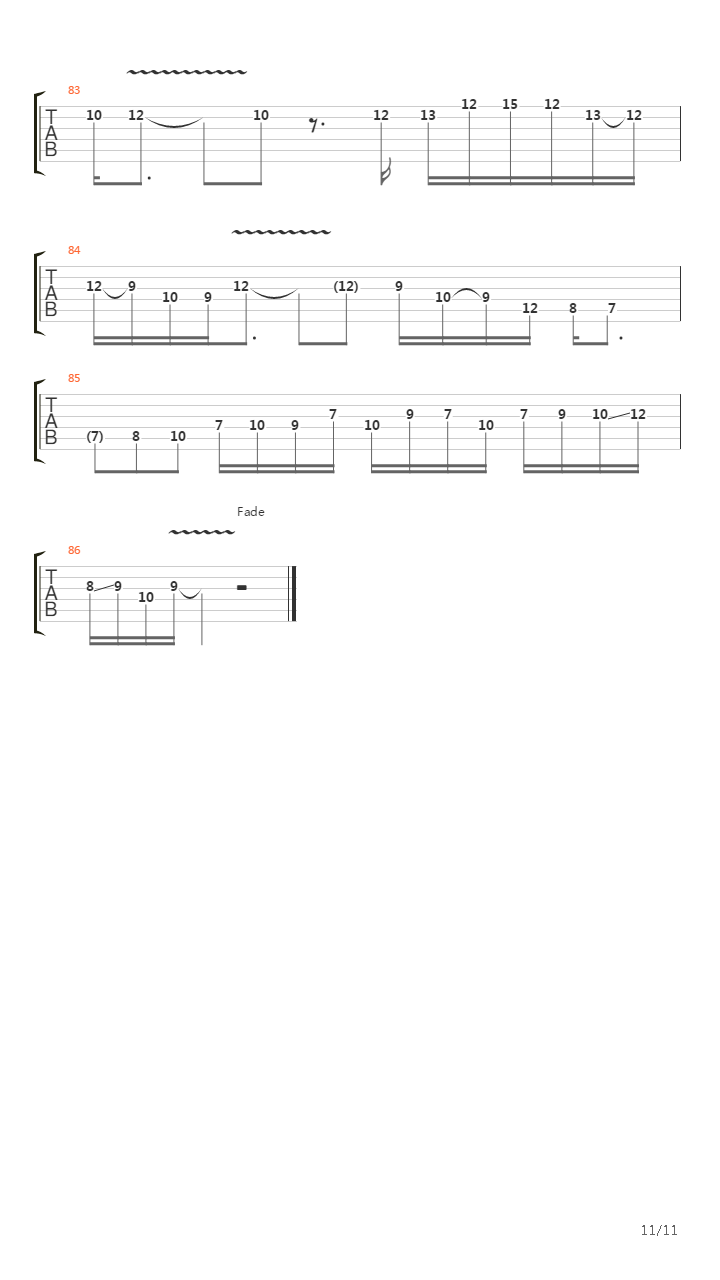 Intro Music From Rock Discipline吉他谱