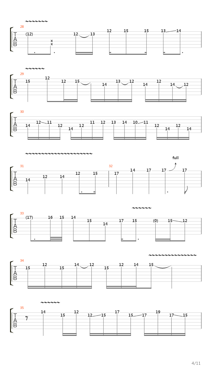 Intro Music From Rock Discipline吉他谱