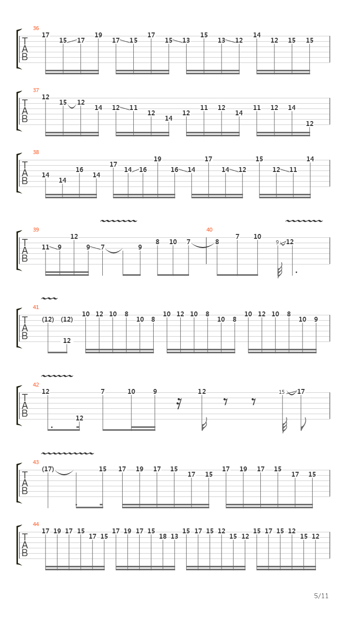 Intro Music From Rock Discipline吉他谱