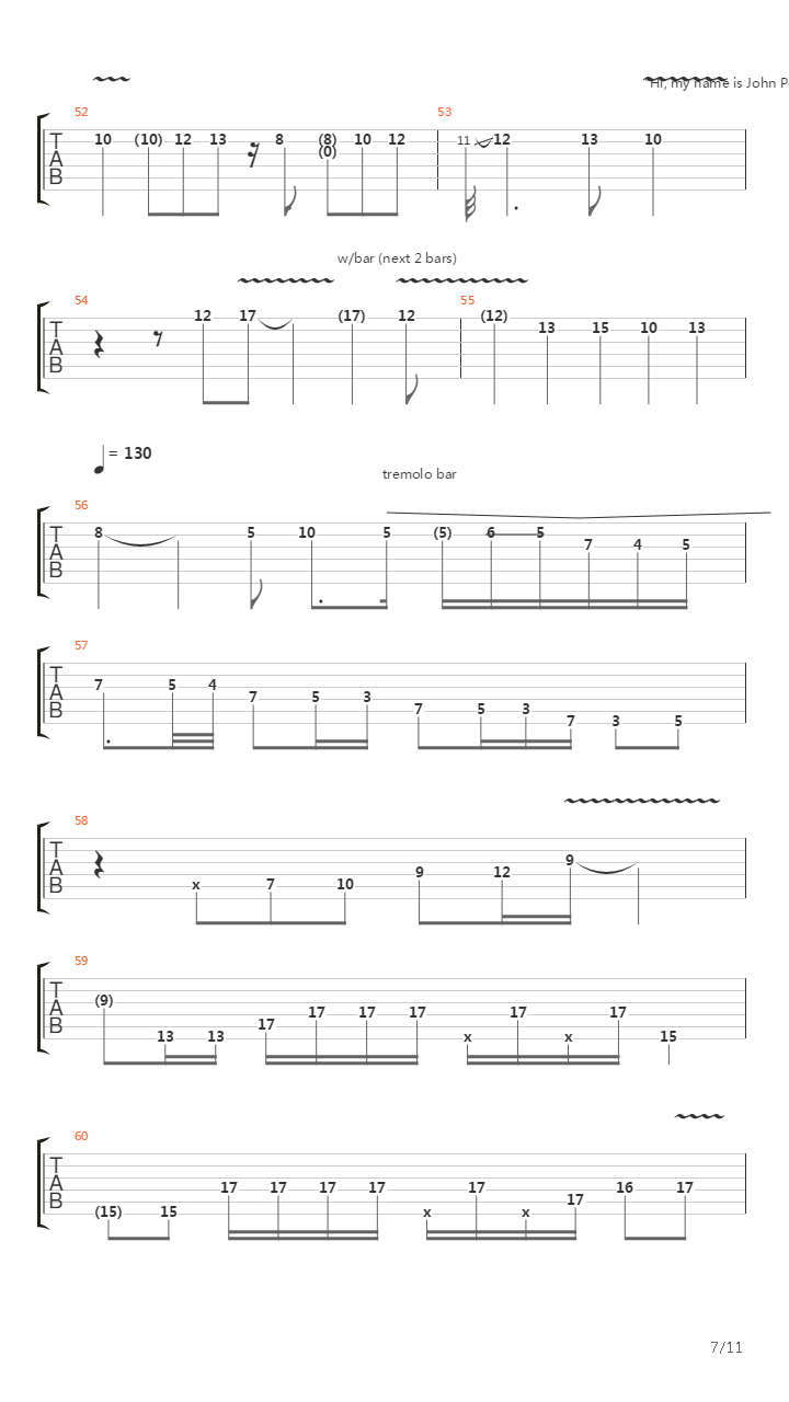 Intro Music From Rock Discipline吉他谱