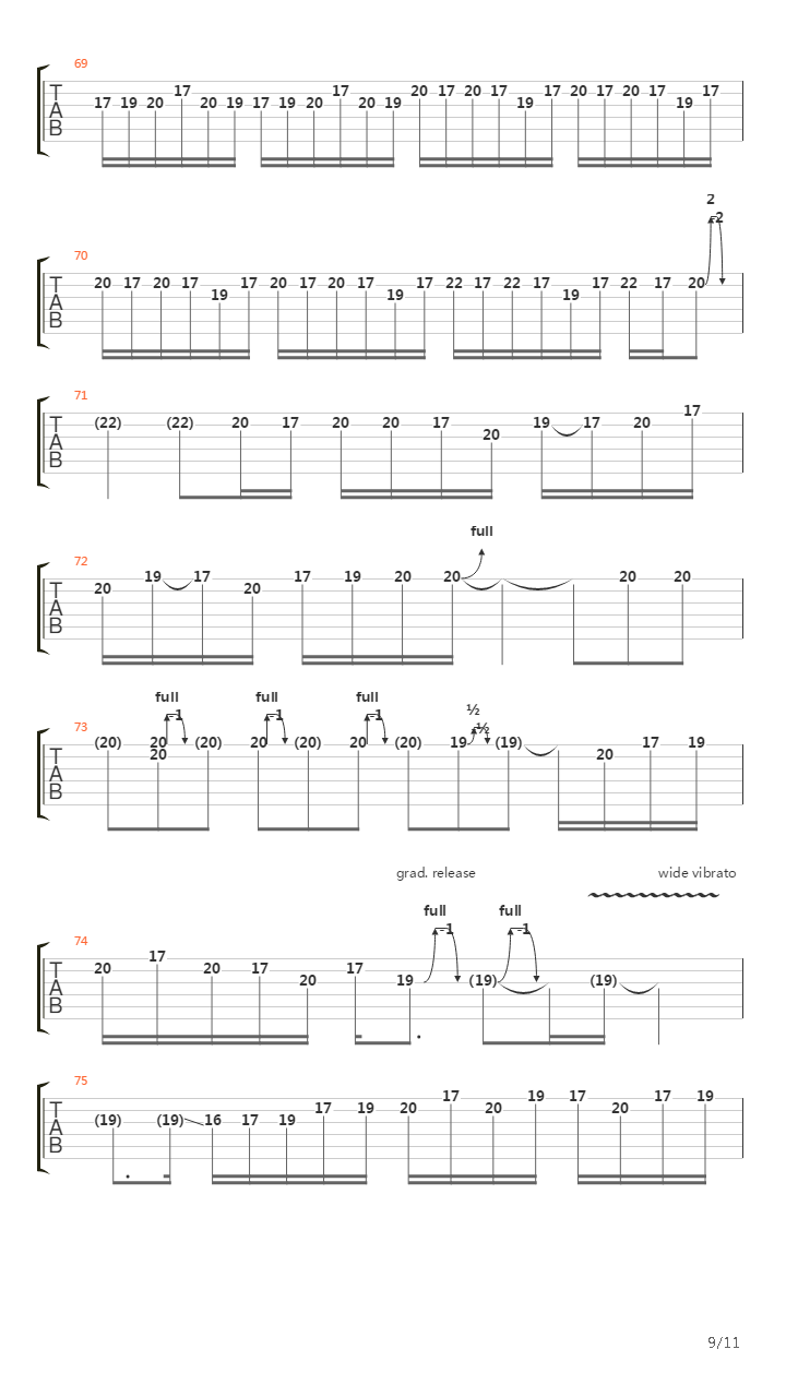 Intro Music From Rock Discipline吉他谱