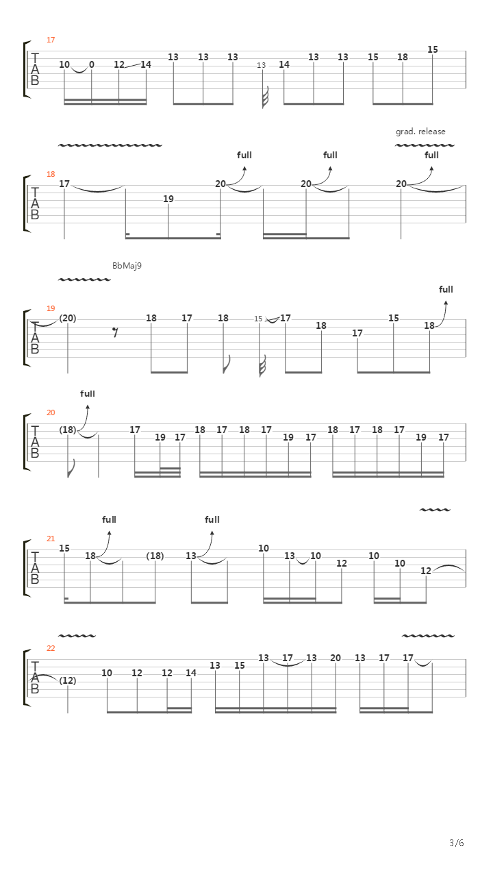 Rock Discipline - Example 16吉他谱