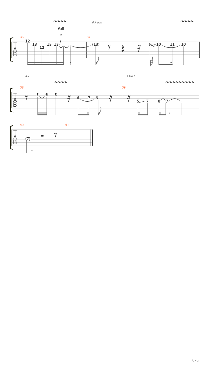 Rock Discipline - Example 16吉他谱