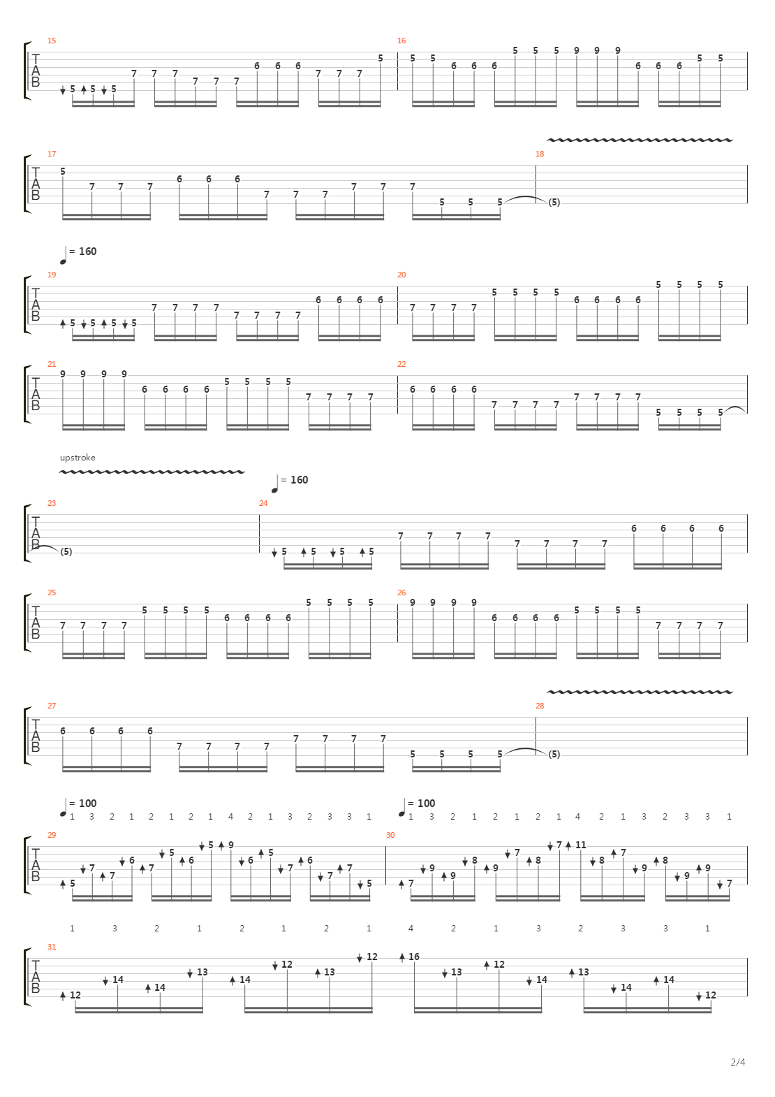 Rock Discipline Left And Right Handgp吉他谱