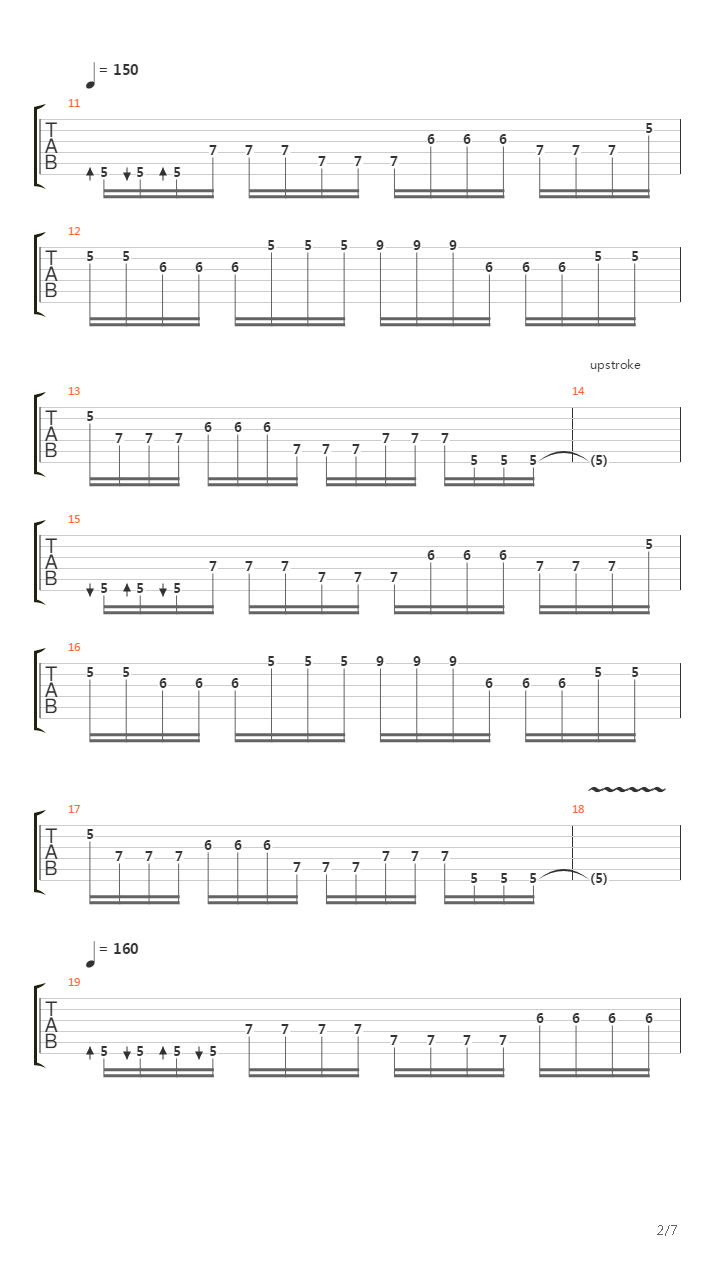 Rock Discipline Left And Right Handgp吉他谱