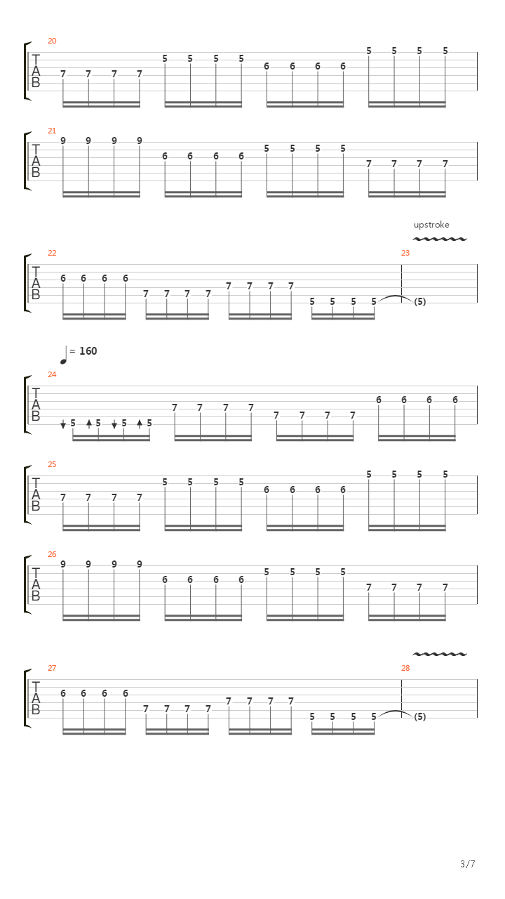 Rock Discipline Left And Right Handgp吉他谱