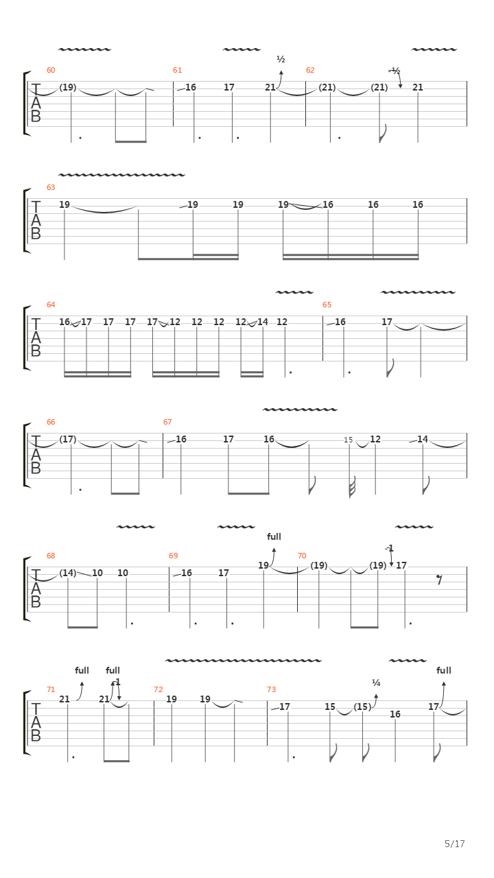 Tunnel Vision吉他谱