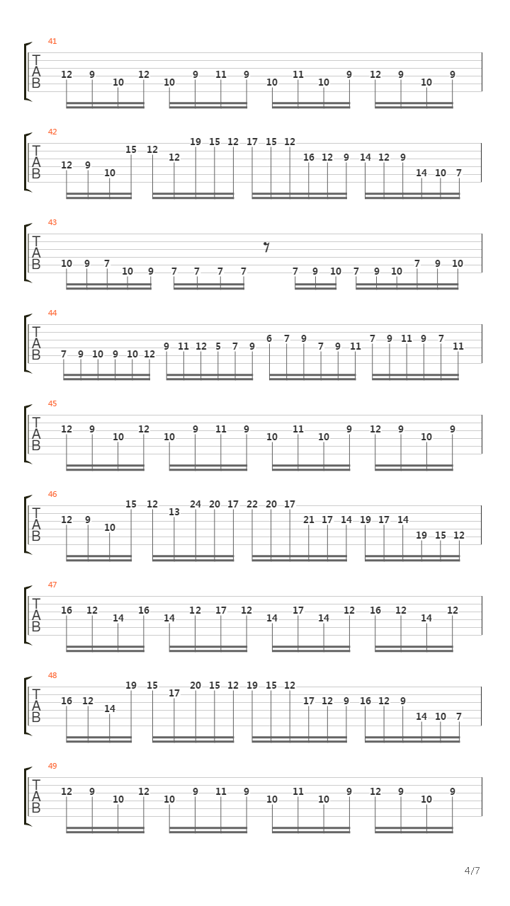 Tunnel Vision吉他谱