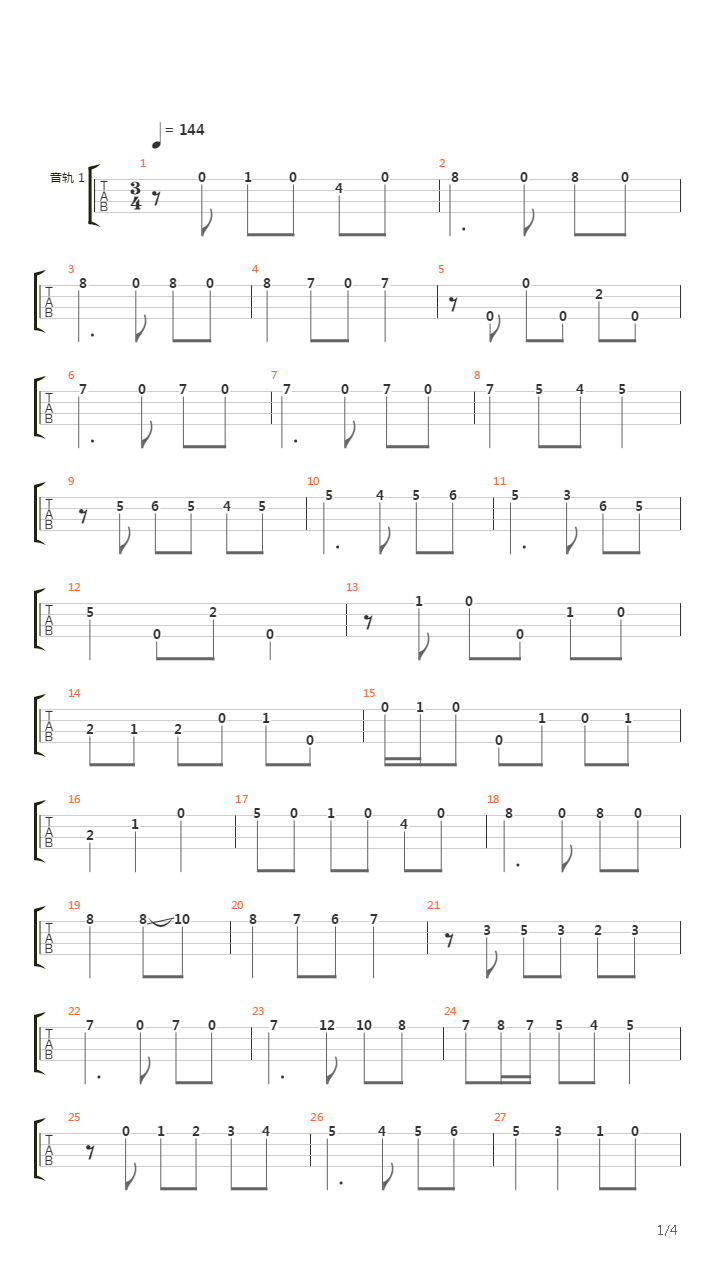 La Patita吉他谱