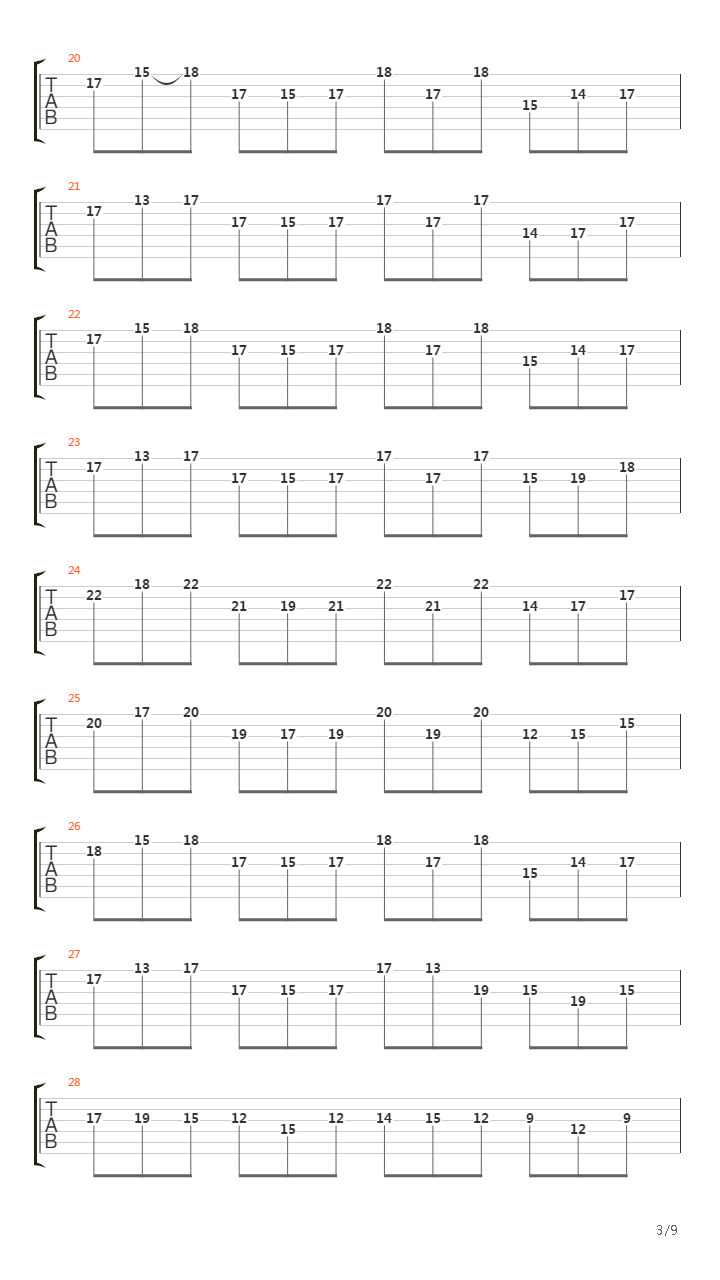 Violin Partita #2 In D Minor吉他谱