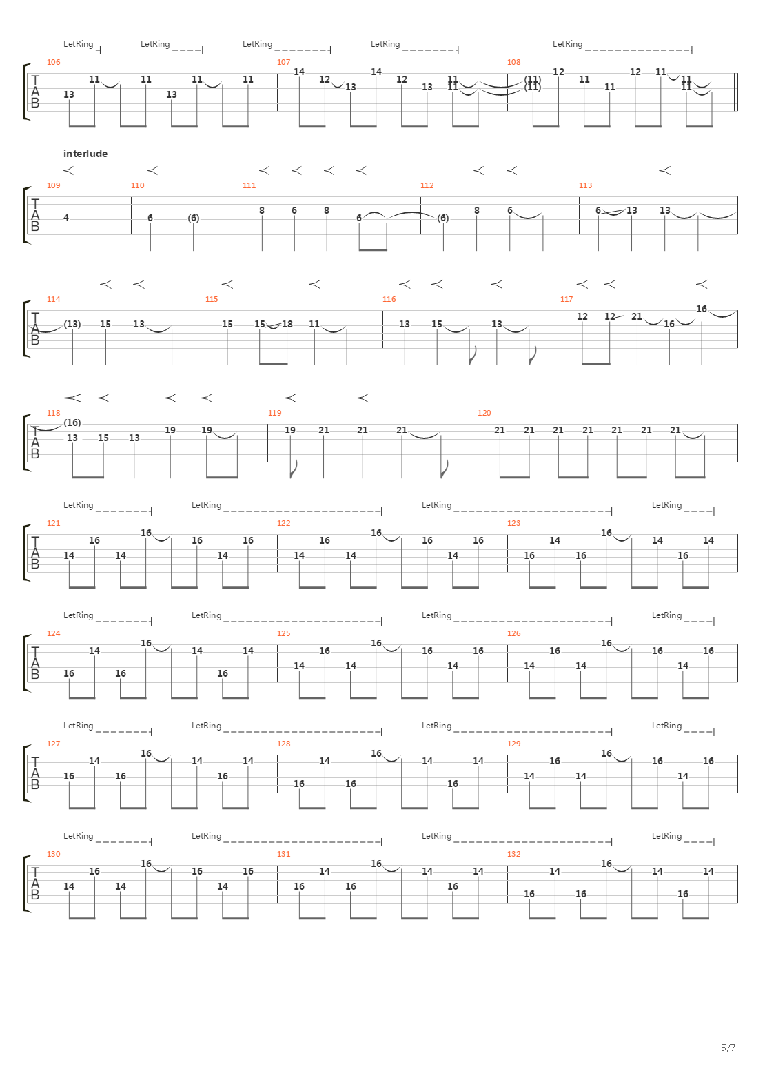 Dig吉他谱