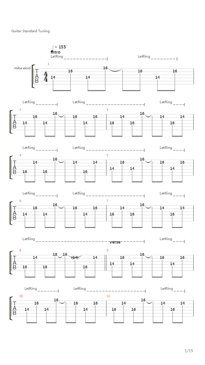 Dig吉他谱