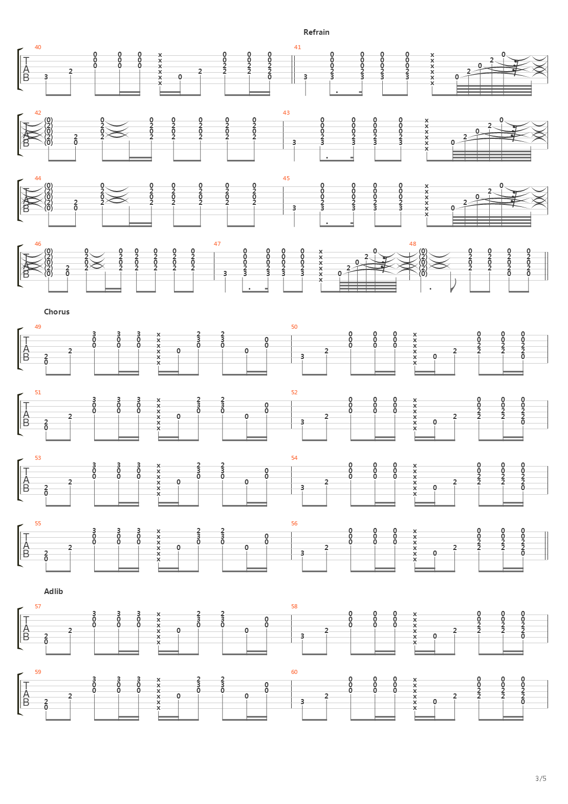 Drive吉他谱