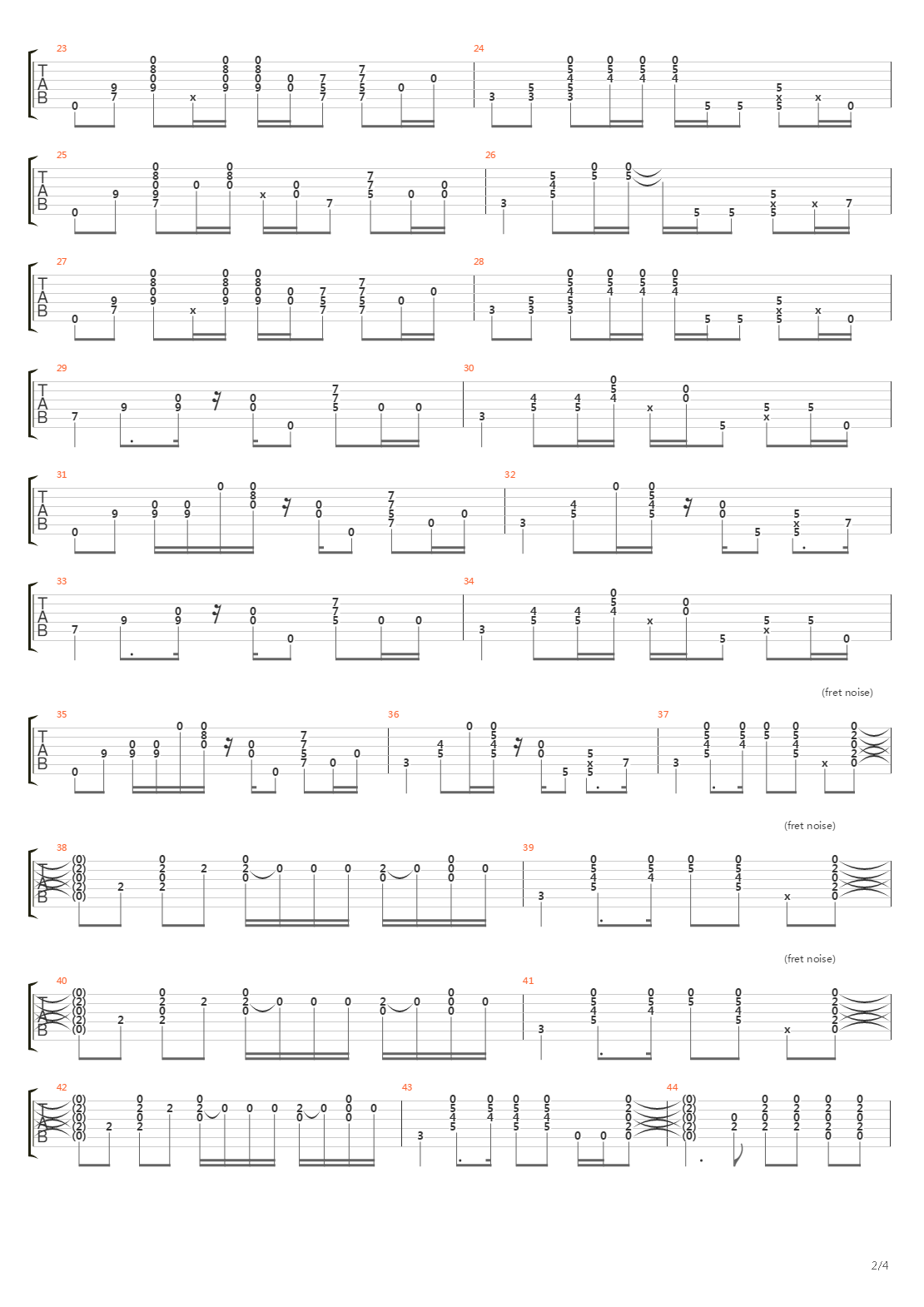 Drive吉他谱