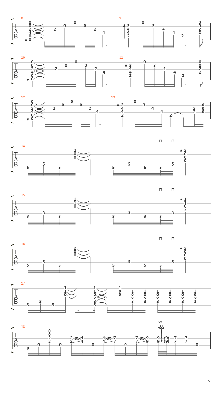 Echo吉他谱