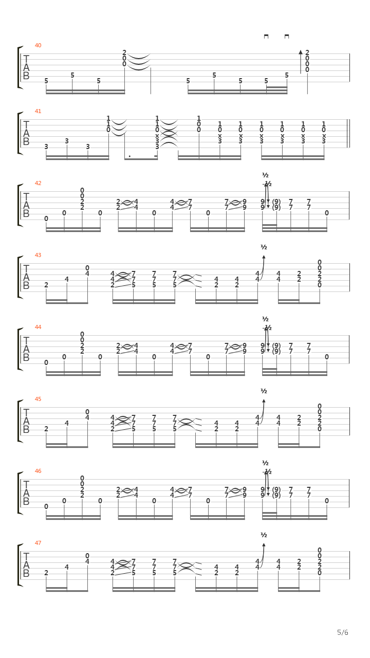 Echo吉他谱