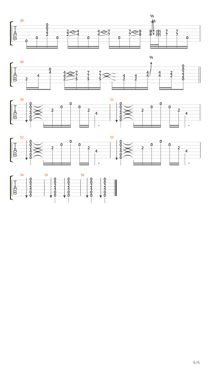 Echo吉他谱