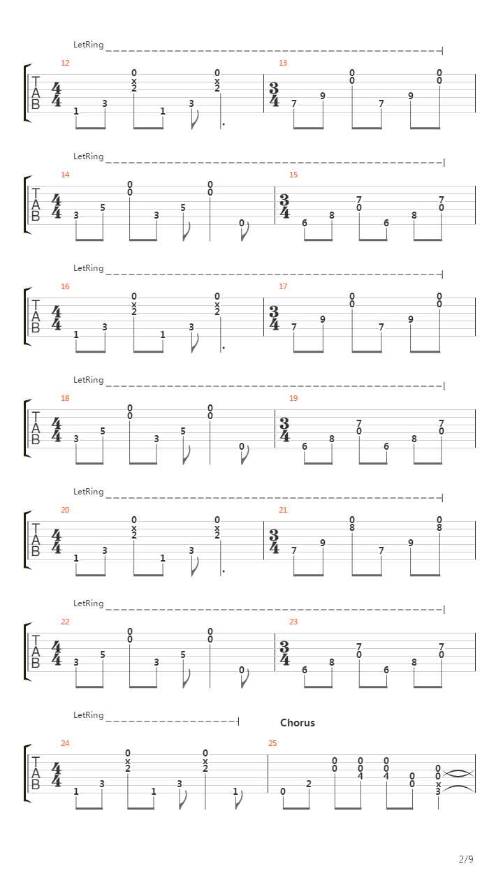 Mexico吉他谱