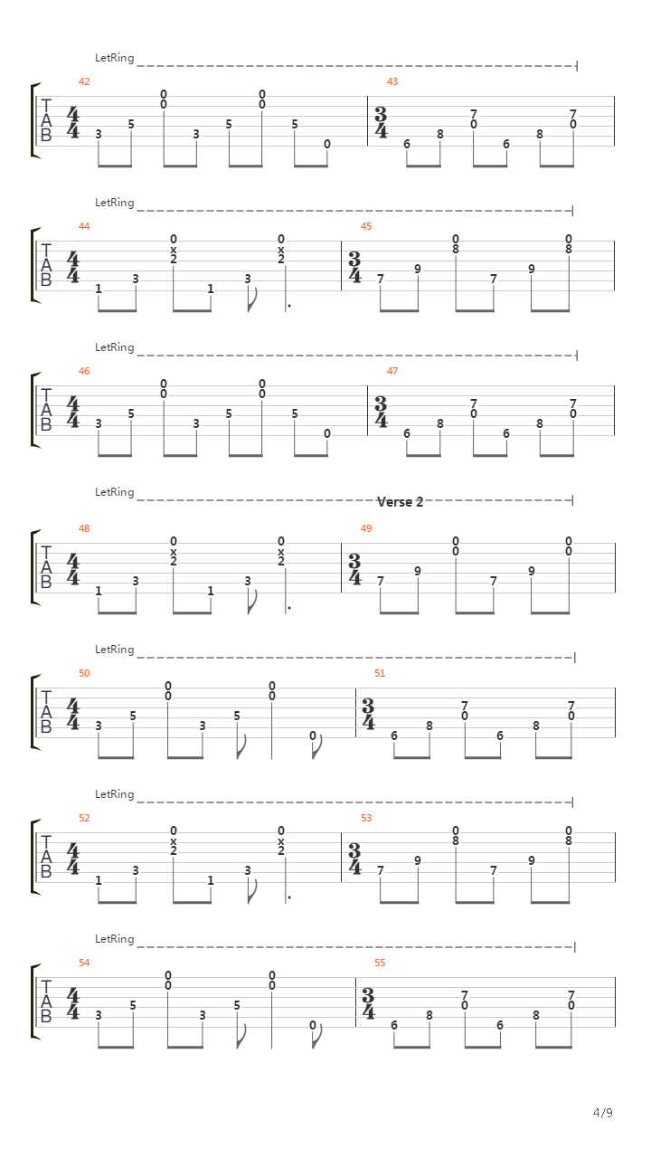 Mexico吉他谱