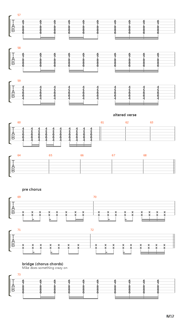 Pantomime吉他谱