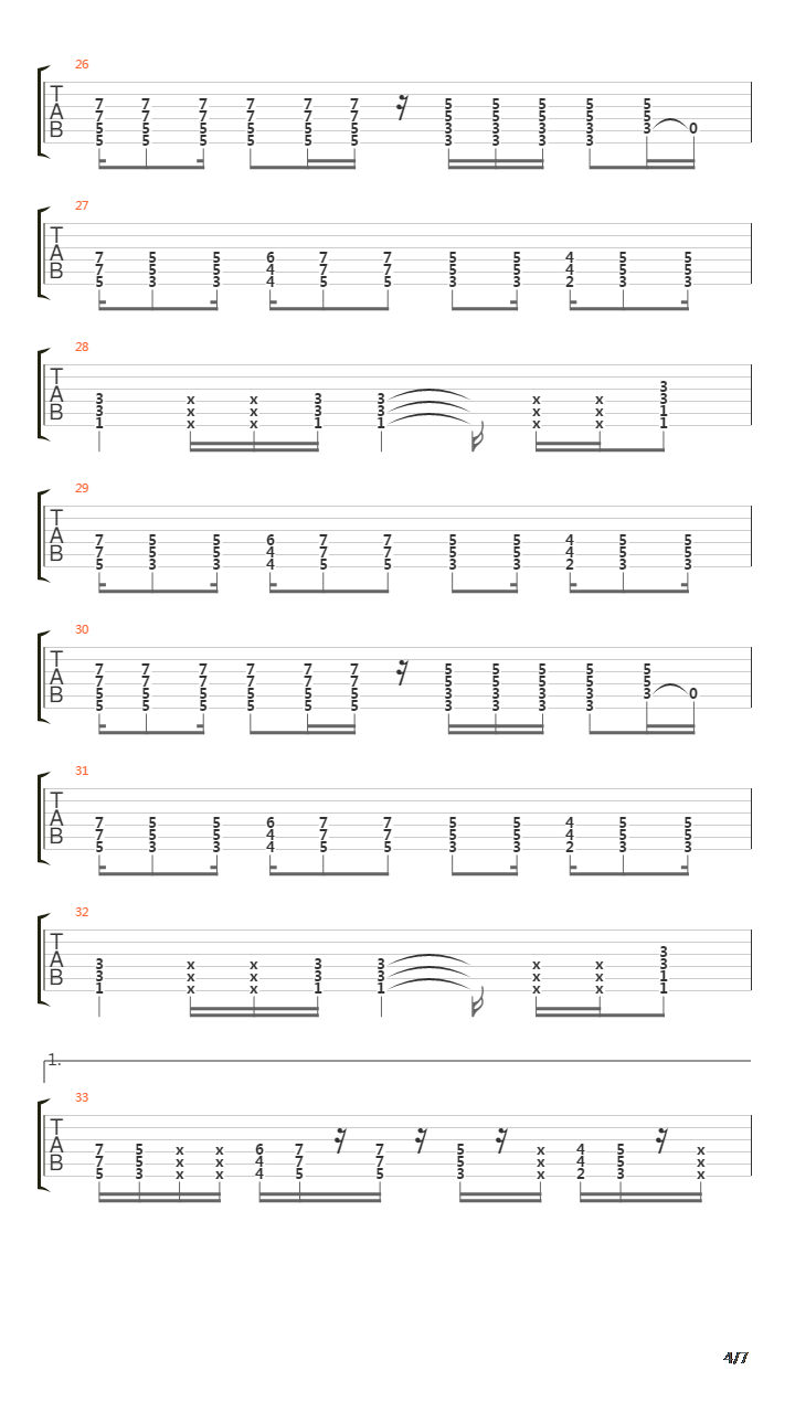 Privilege吉他谱