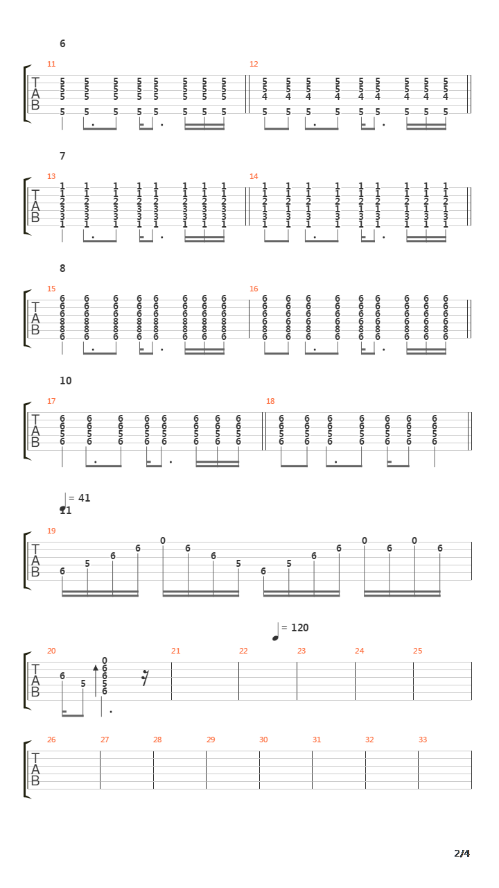 Second Movement Of The Odyssey吉他谱