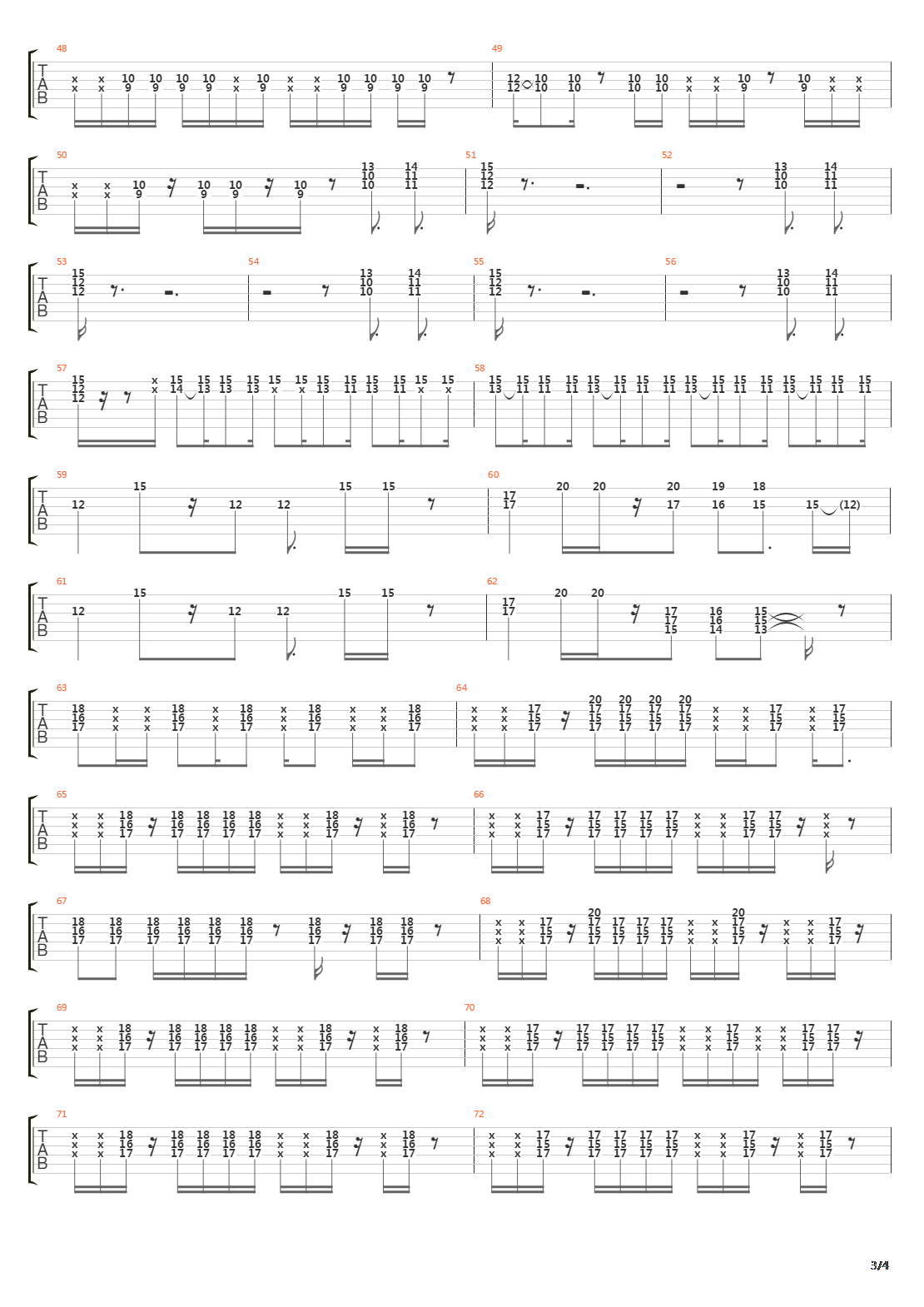 Sink Beneath The Line吉他谱