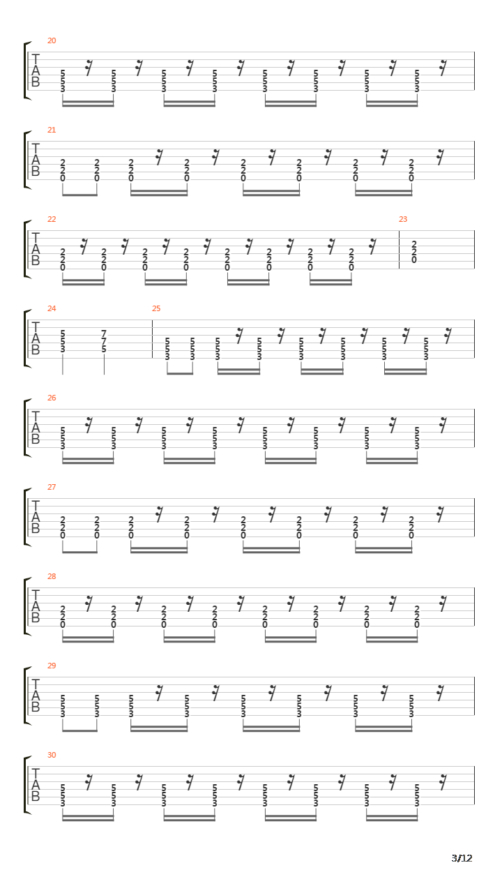 Turning Japanese吉他谱