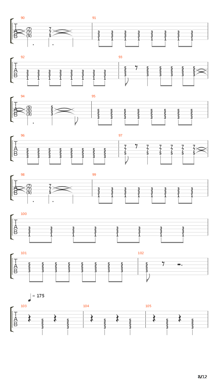 Turning Japanese吉他谱