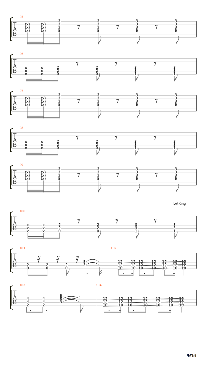 Version吉他谱