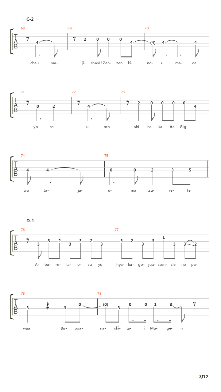 轻音少女(K-on) - Jajauma Way To Go吉他谱