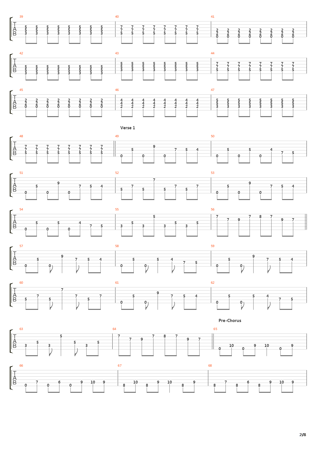 Day It All Came Down吉他谱