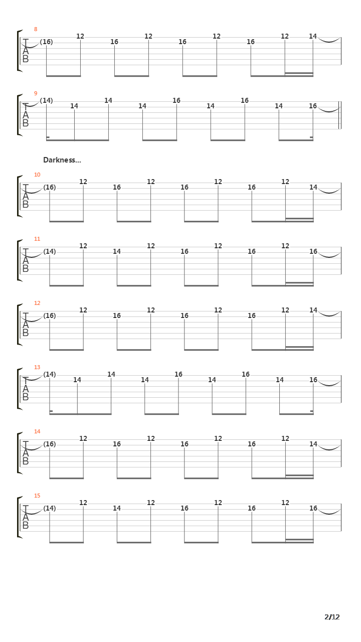 Ephemeral吉他谱